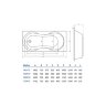 Ванна акриловая Koller Pool Malibu 150х70 Прямоугольная, белая Ванна акриловая Koller Pool Malibu 150х70 Прямоугольная, белая